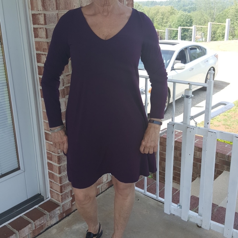 Purple express cotton dress